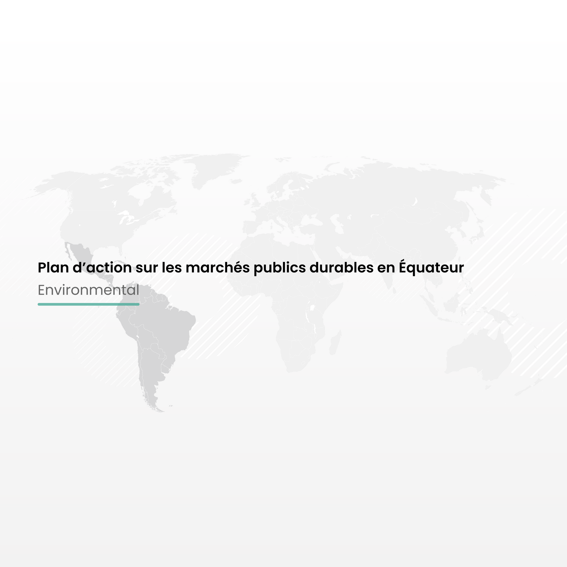 Plan d’action sur les marchés publics durables en Équateur